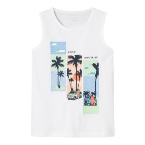 name it Jungen TankTop Shirt nkmPFUMMA weiß