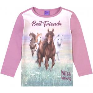 Miss Melody Langarmshirt mit 3 Pferden Best Friends 76055 in rosa