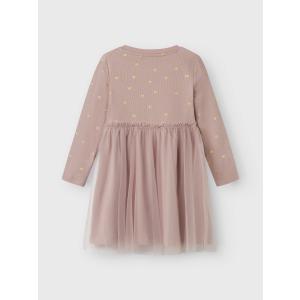 name it festliches Tüllkleid mit Herzchen nmfNADJA Deauville Mauve