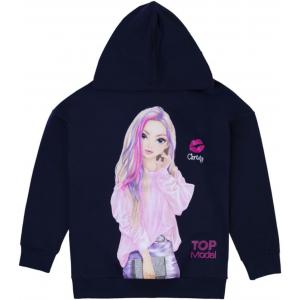 Top Model Sweatshirt mit Kapuze mit Christy dunkelblau 75034