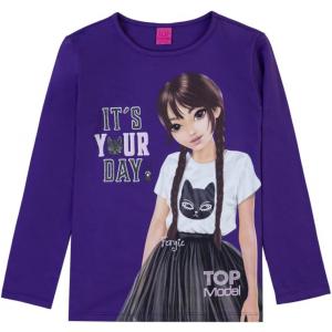Top Model Mädchen Langarmshirt mit Fergie in lila 75024