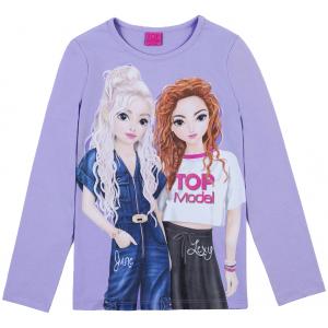 Top Model Mädchen Langarmshirt mit June und Lexy 75027 in lila