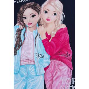 Top Model Mädchen Langarmshirt mit Talita und Candy dunkelblau 75029