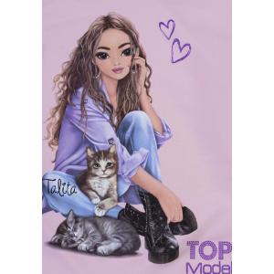 Top Model Sweatshirt mit Kapuze mit Talita und Kätzchen rosa 75033