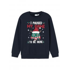 name it Sweatshirt Weihnachtspulli nkmVISMAS dunkelblau