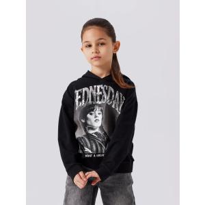 name it Kapuzenpulli Hoodie Wednesday nkfoxara in schwarz Gr. 122/128