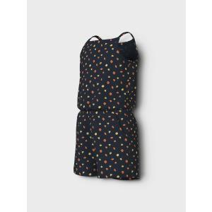 name it kurzer Jumpsuit Overall nkfVIGGA mit Flowers dunkelblau